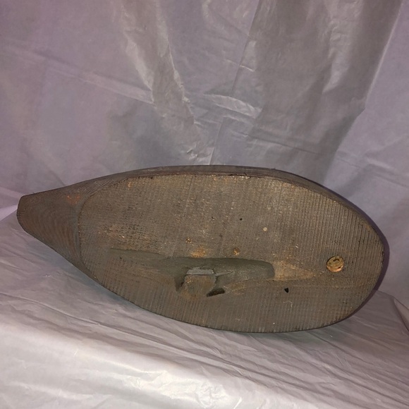 Antique duck decoy 14” long blue winged teal or mallard life sized circa 1949 - Picture 6 of 11